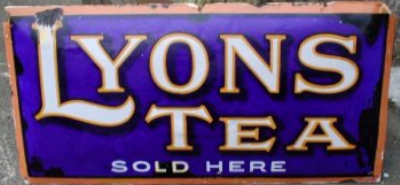 Lyons Tea Sign